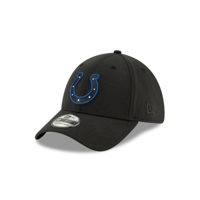 Indianapolis Colts Gorra | New Era NFL Logo Elements 2.0 39thirty Stretch Fit Cap Mexico - Negros